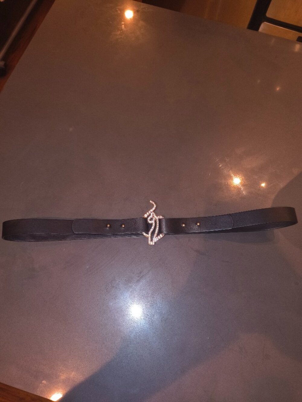Baby Phat Crystal Logo Belt
